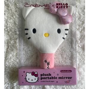 Hello Kitty The Creme Shop X Luxury Limited Edition Plush Handheld Mirror NEW
